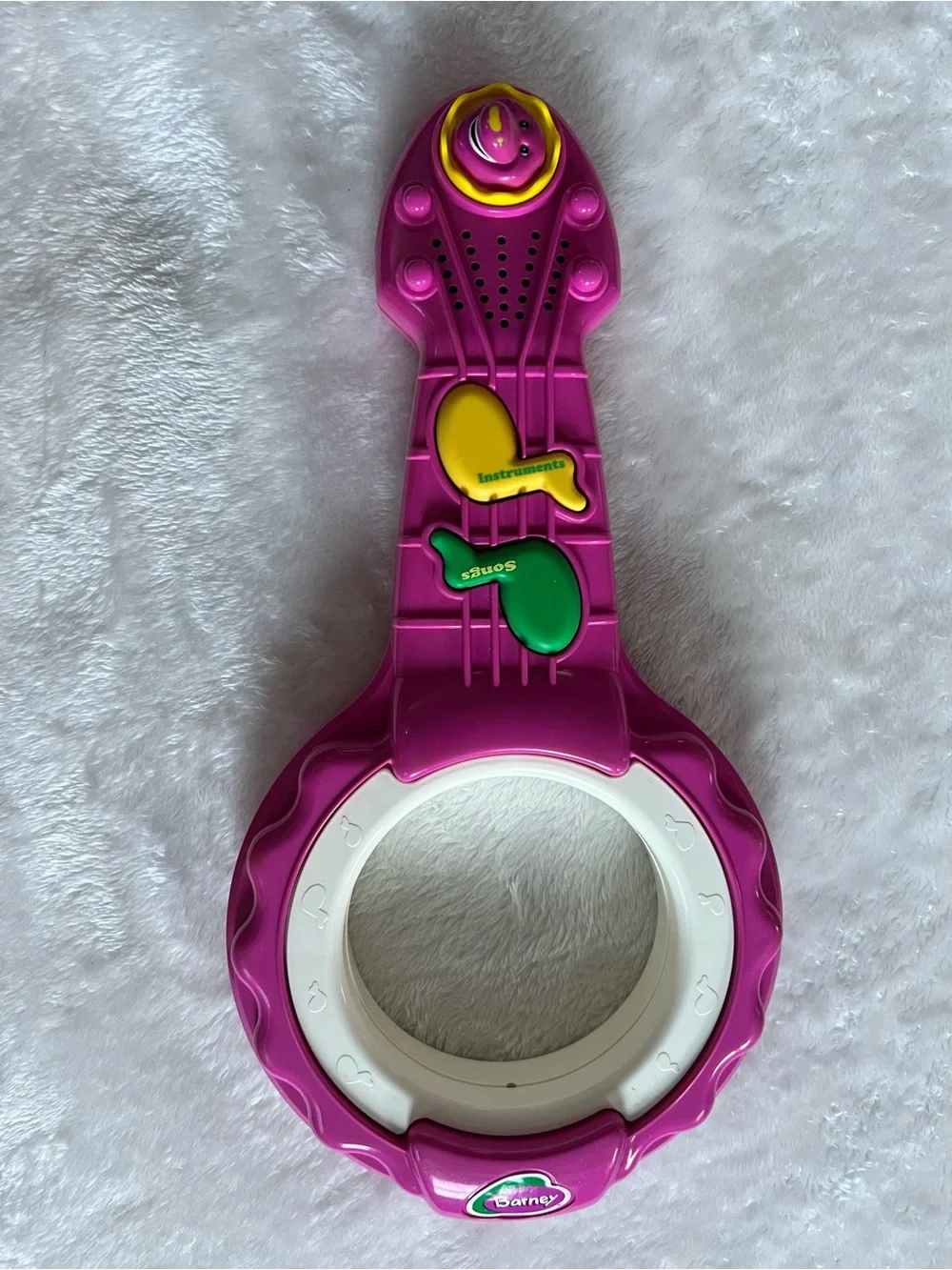 WORKS - Vintage 1997 Barney Song Magical Banjo Guitar Purple Dinosaur Musical